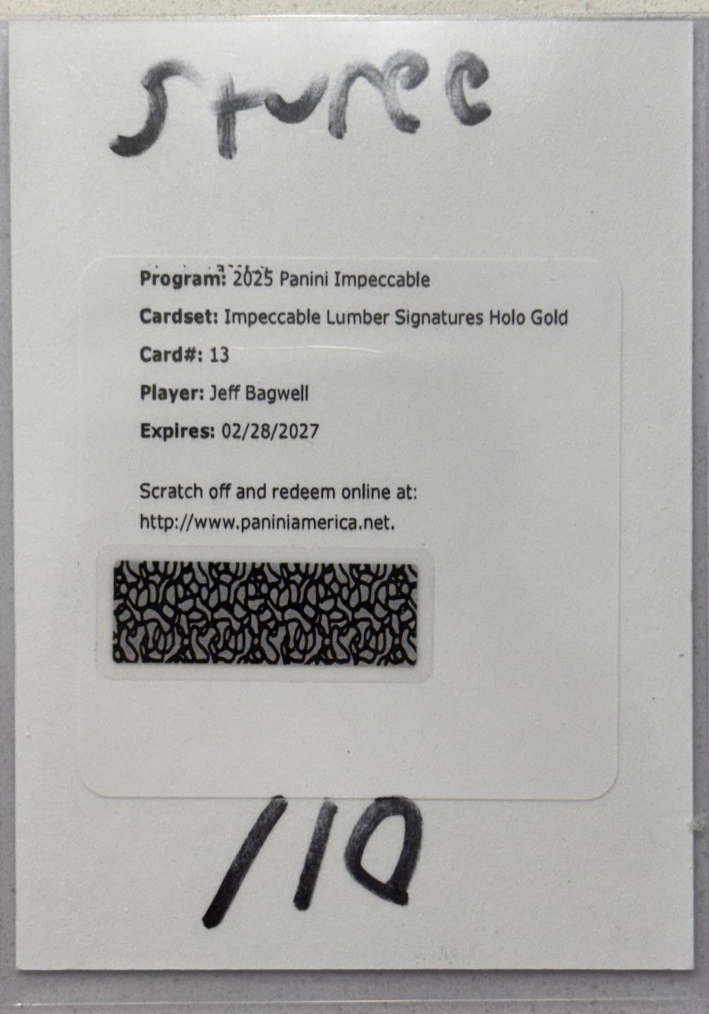 Jeff Bagwell [Holo Gold] #13