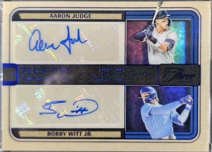 Bobby Witt Jr. / Aaron Judge [Blue] #PO-ABW