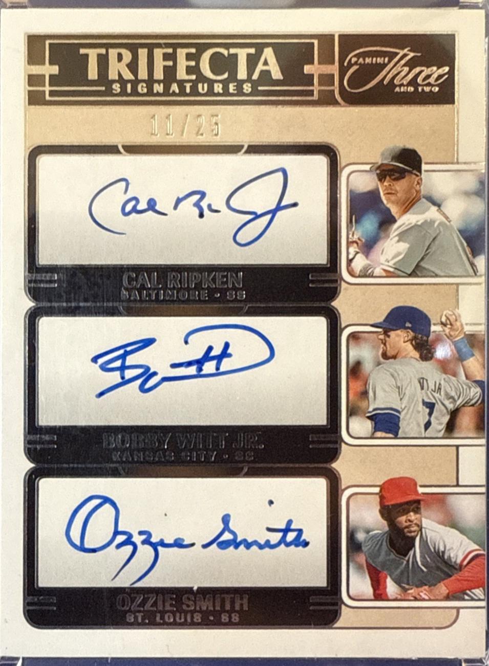 Bobby Witt Jr. / Ozzie Smith / Cal Ripken #TRI-SS