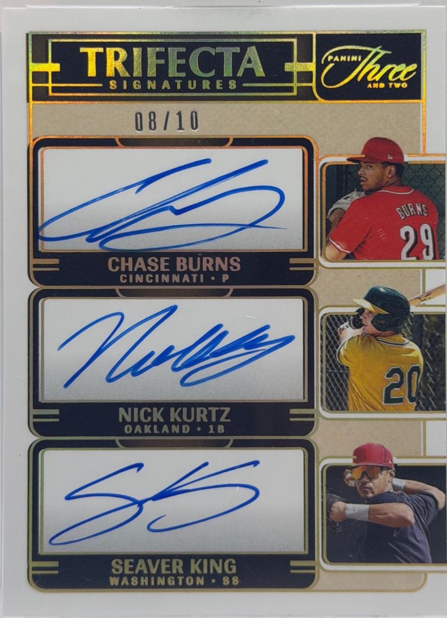 Nick Kurtz / Seaver King / Chase Burns [Holo Gold] #TRI-WFU