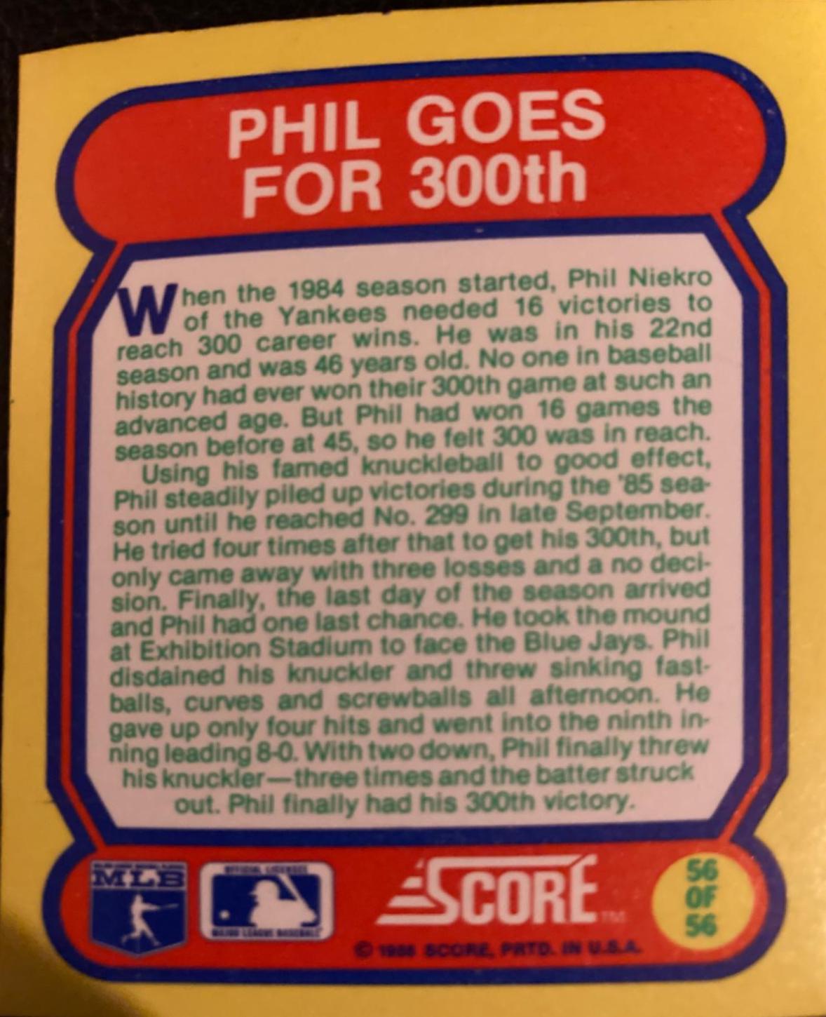 Phil Goes For 300th #56