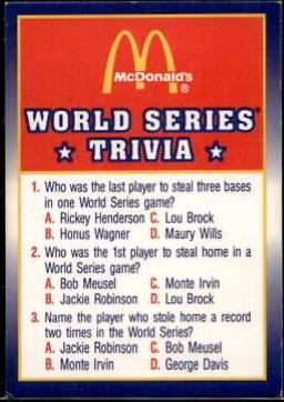 World Series Trivia #1