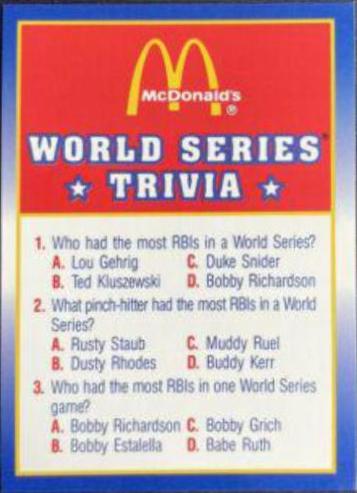 World Series Trivia #11