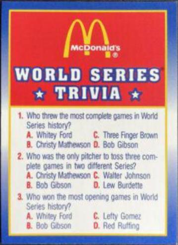 World Series Trivia #12