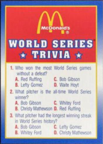 World Series Trivia #13