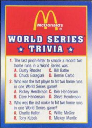 World Series Trivia #14