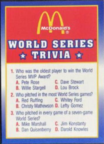 World Series Trivia #15