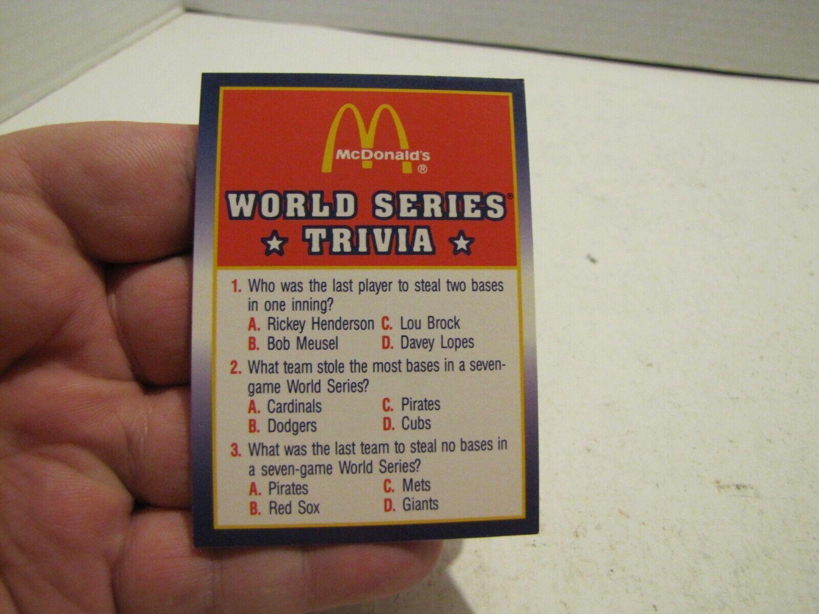 World Series Trivia #3