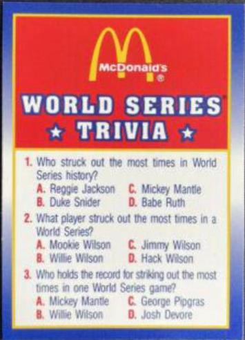 World Series Trivia #4