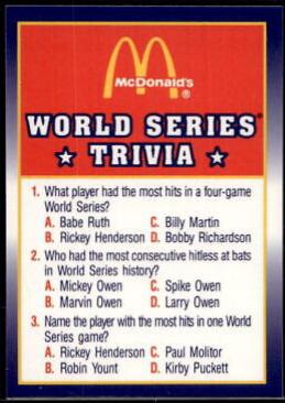 World Series Trivia #5