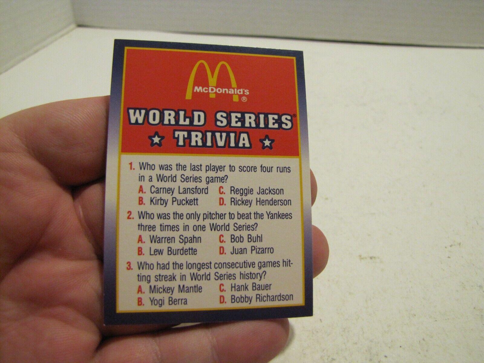 World Series Trivia #6