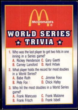 World Series Trivia #7