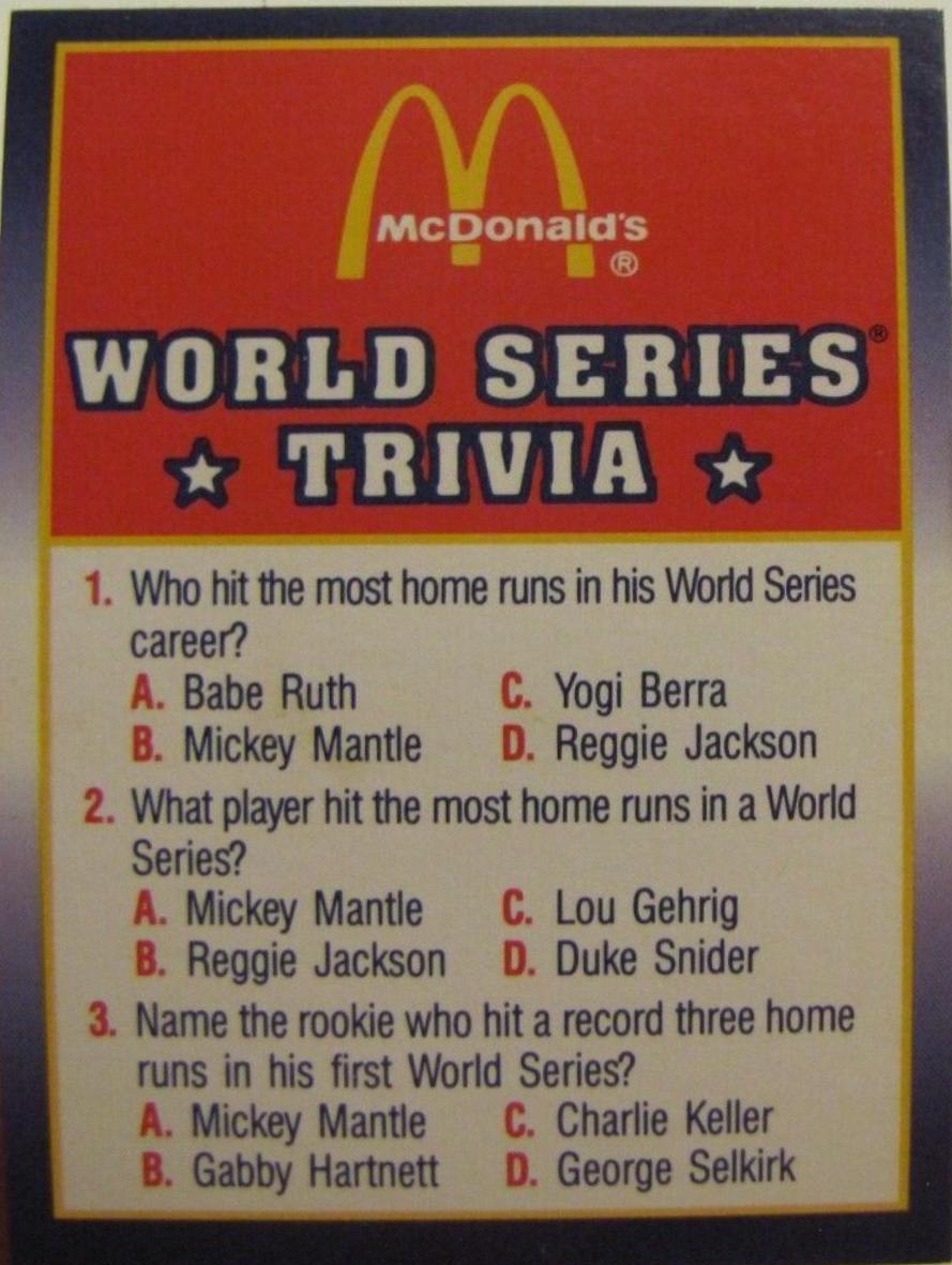 World Series Trivia #8