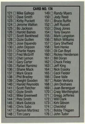 Checklist #89-176 [Carlton Fisk] #174