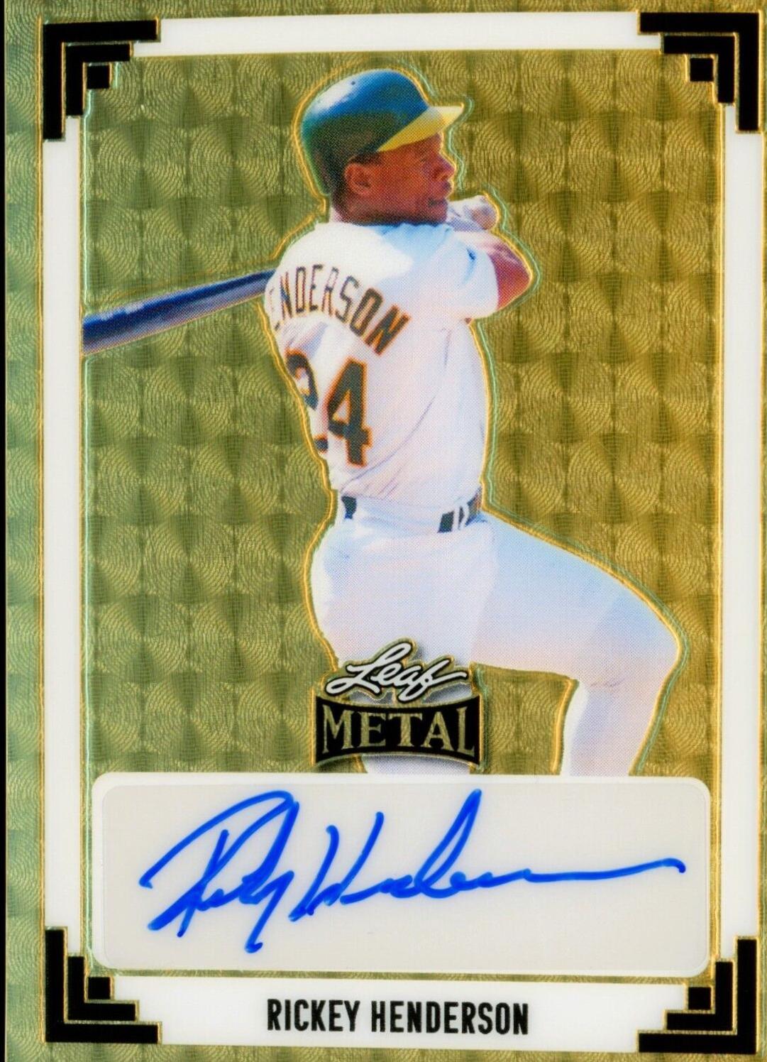 Rickey Henderson [Gold Prismatic] #91A-RH1