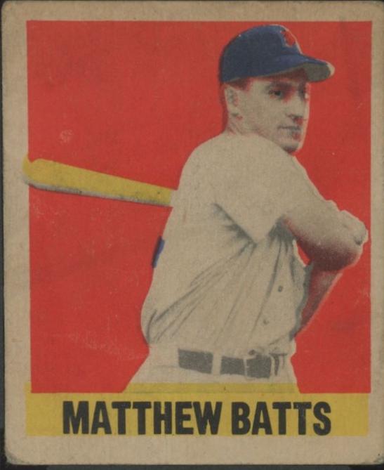 Matthew Batts [Wrong Back] #108