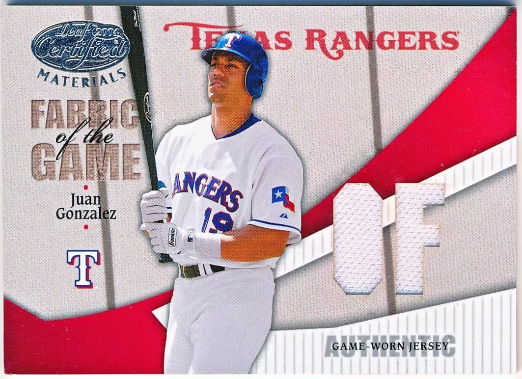Juan Gonzalez [Jersey Number] #FG-170