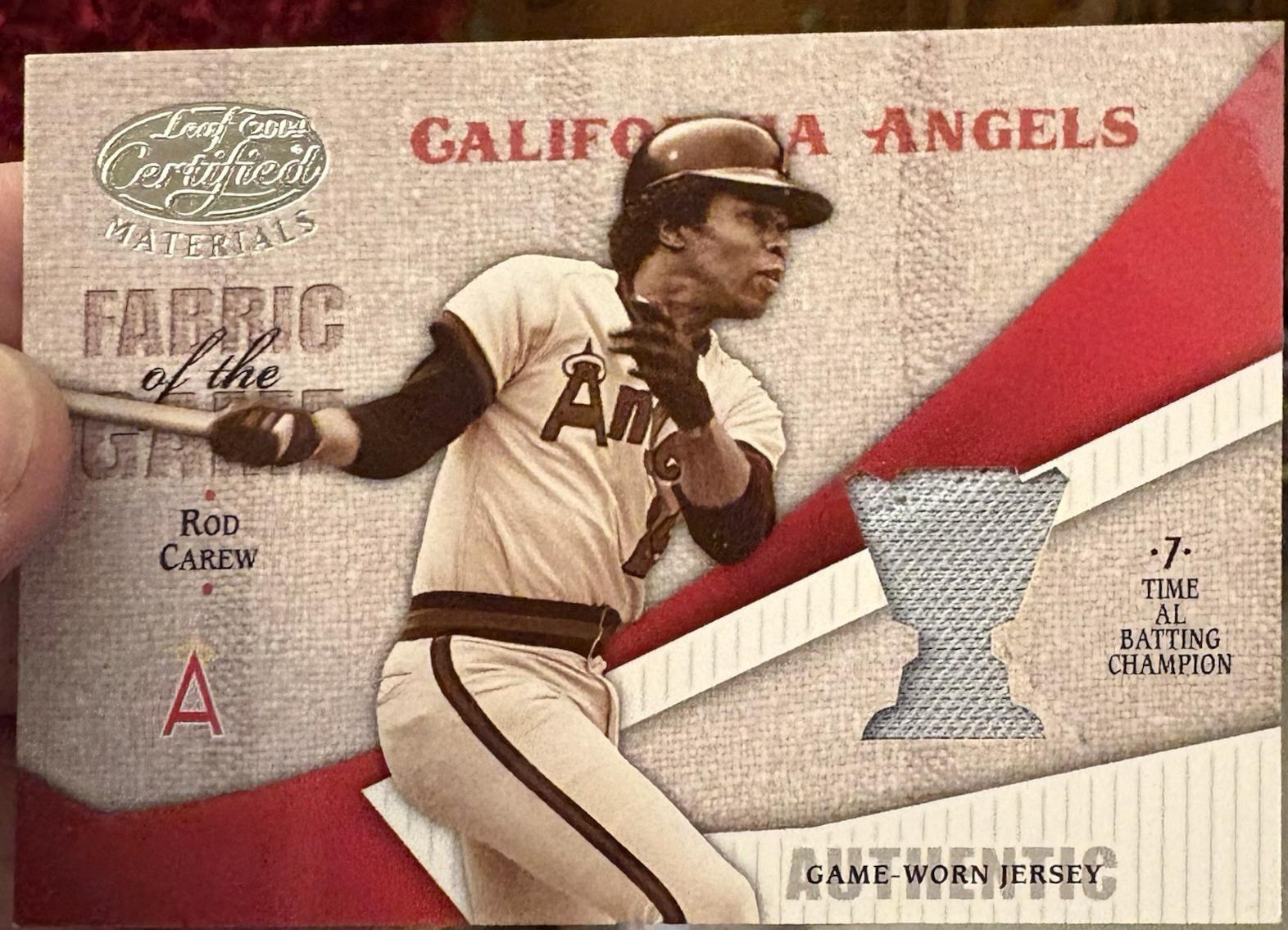 Rod Carew [Jersey Number] #FG-101