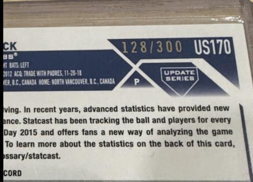 Rowan Wick [Advanced Stats] #US170