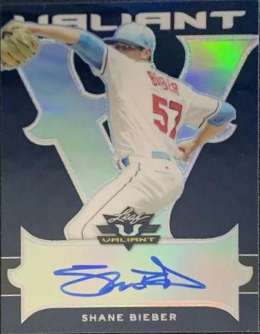 Shane Bieber [Autographs Navy] #BA-SB2