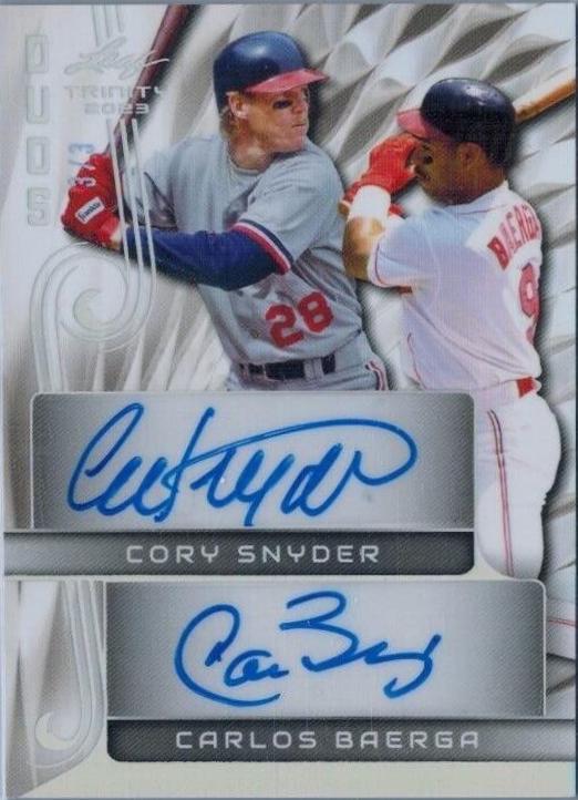 Cory Snyder / Carlos Baerga [Silver] #DA-4