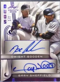 Dwight Gooden / Gary Sheffield [Purple] #DA-5