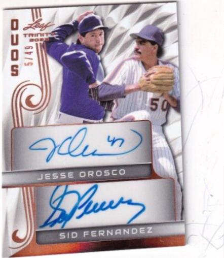 Jesse Orosco / Sid Fernandez [Bronze] #DA-10