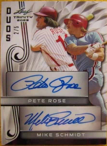 Pete Rose / Mike Schmidt [Black] #DA-18