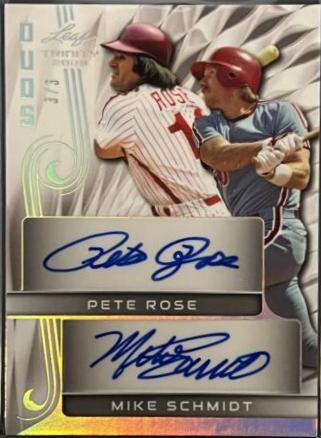 Pete Rose / Mike Schmidt [Silver] #DA-18