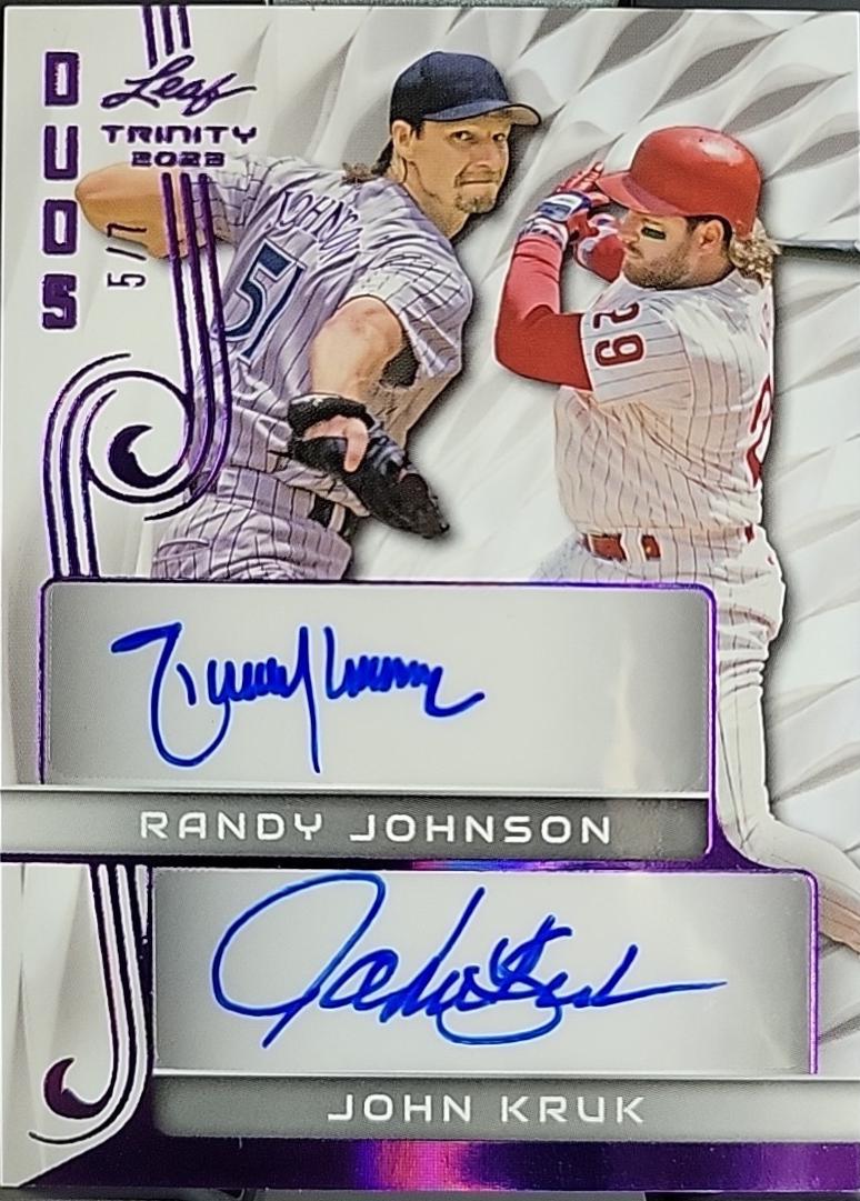 Randy Johnson / John Kruk [Purple] #DA-20