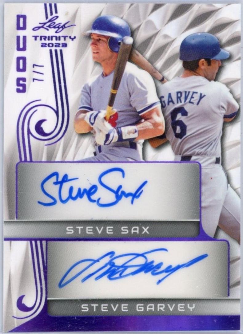 Steve Sax / Steve Garvey [Purple] #DA-22