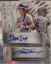 Steve Sax / Steve Garvey [Silver] #DA-22