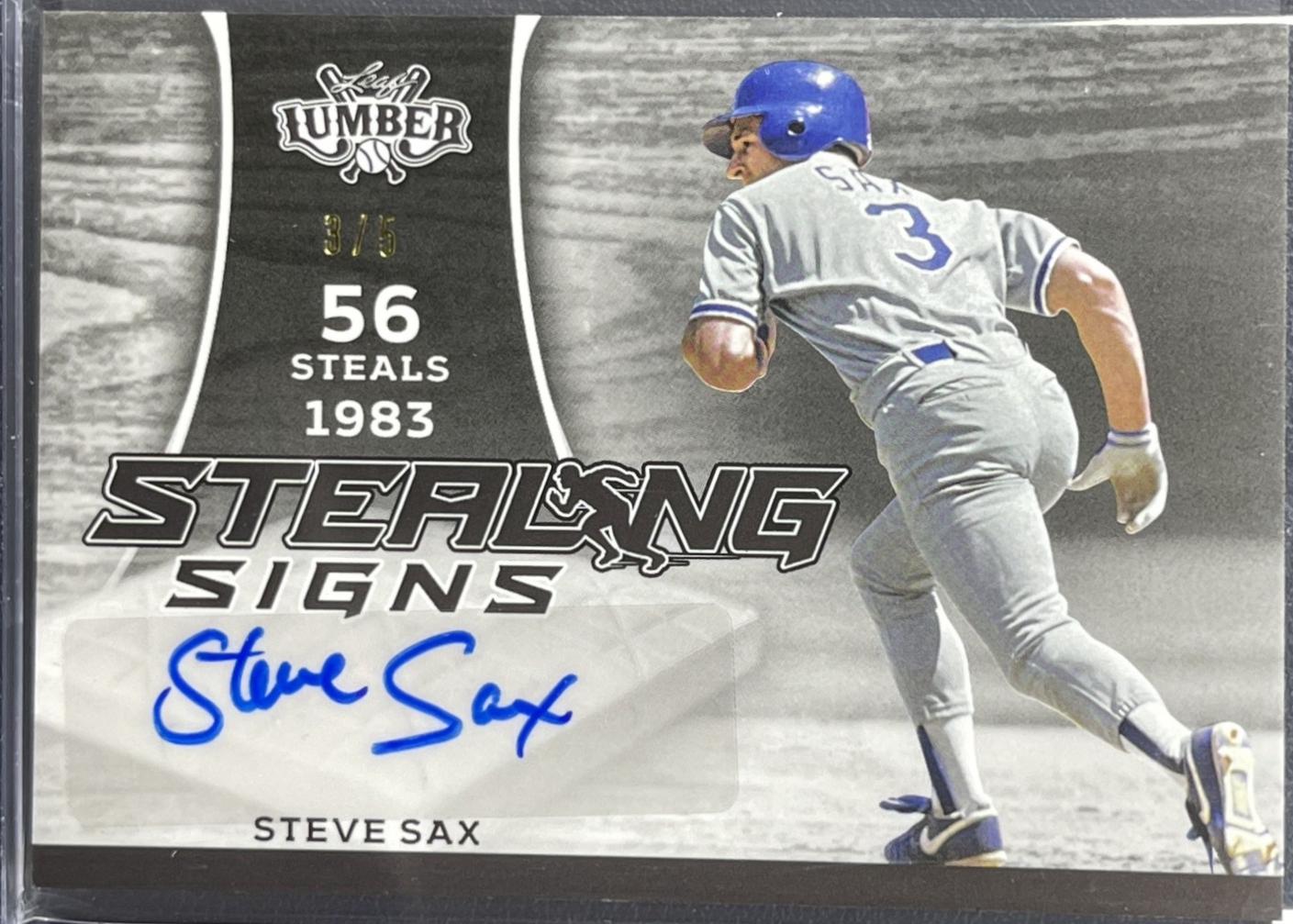 Steve Sax [Pewter] #STS-SS1