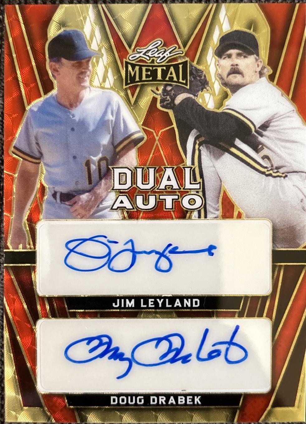 Jim Leyland / Doug Drabek [Gold Prismatic] #DA-16