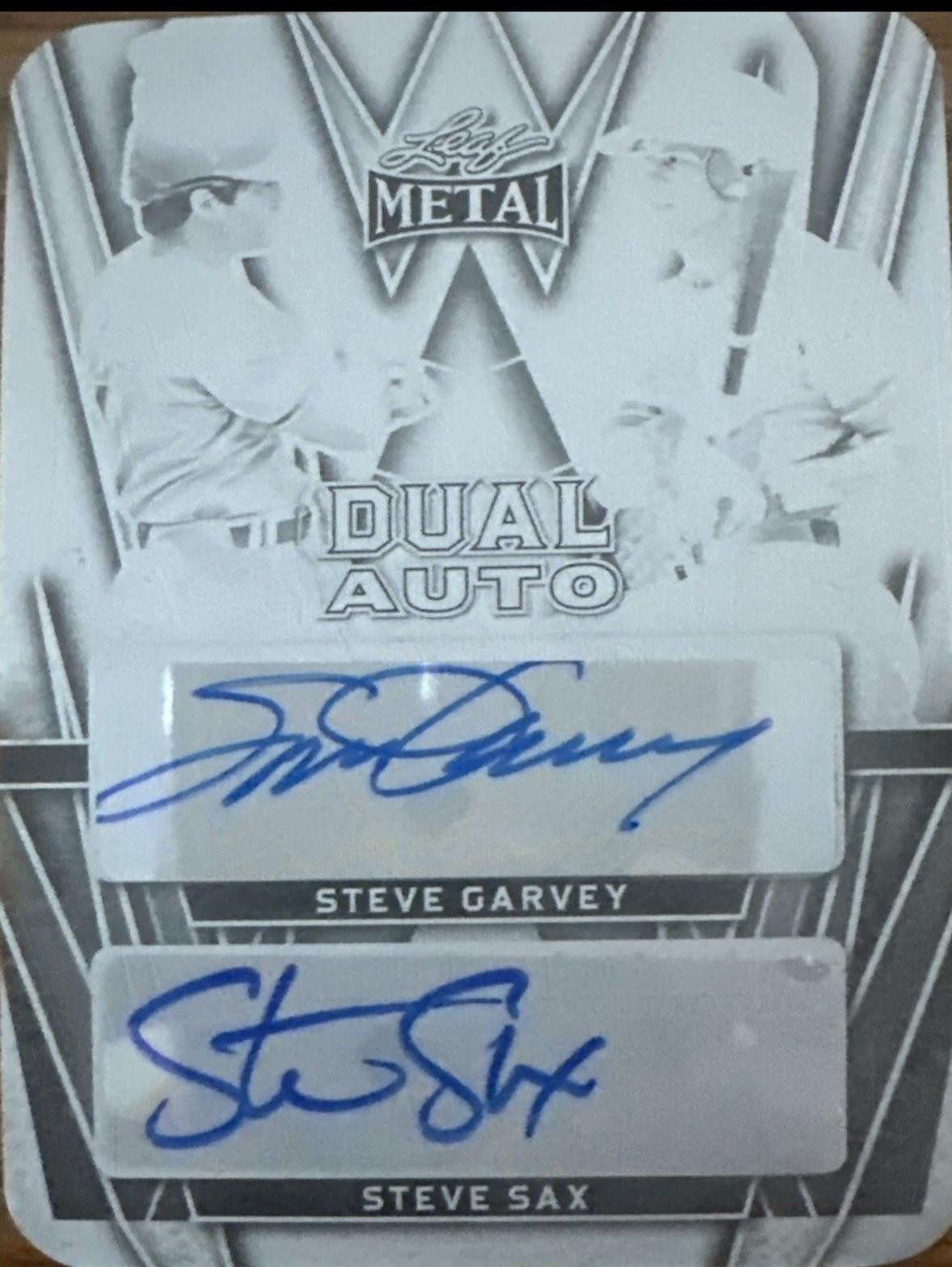 Steve Garvey / Steve Sax [Black Prismatic] #DA-27