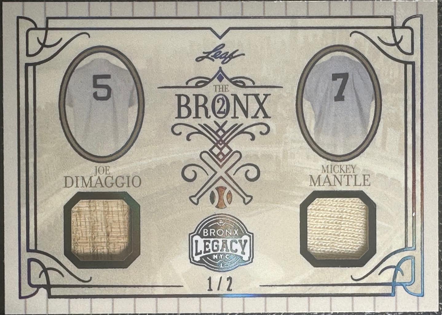 Joe DiMaggio / Mickey Mantle #B2-10
