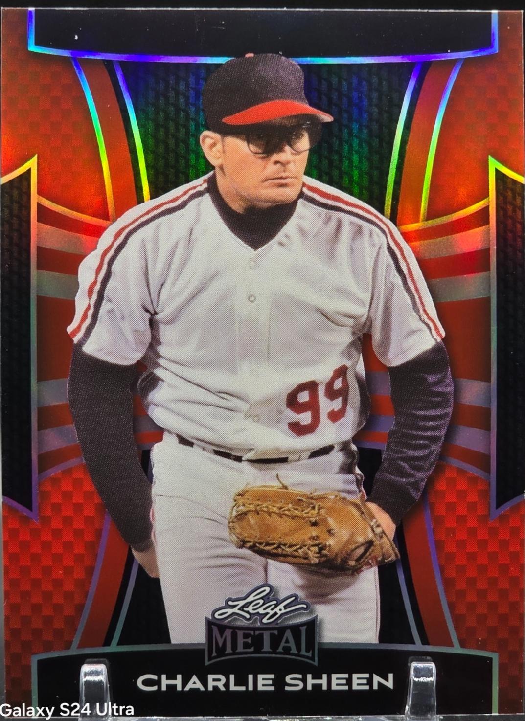 Charlie Sheen [Prismatic Red] #37