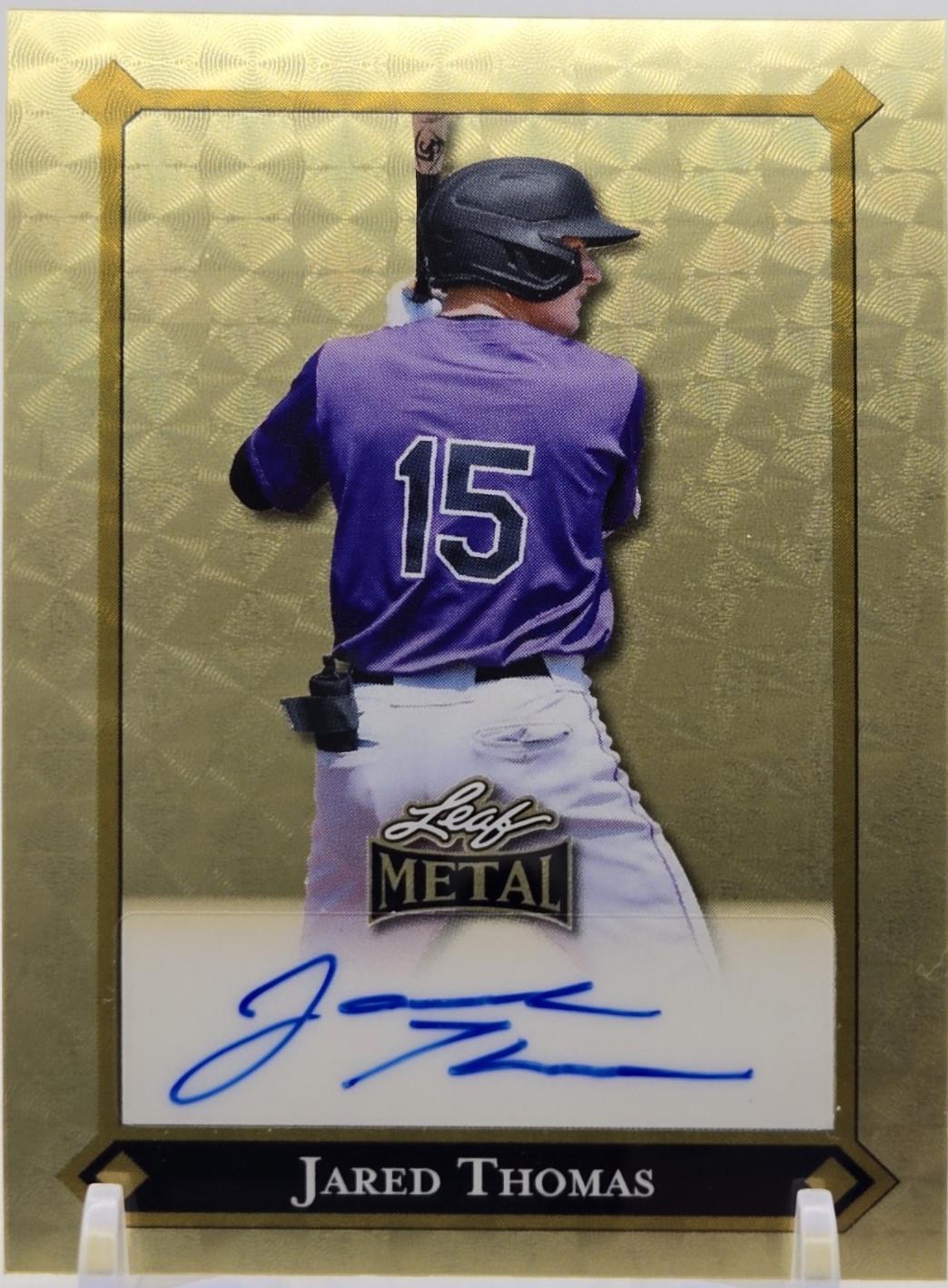 Jared Thomas [Super Prismatic Gold] #LGR-JT1