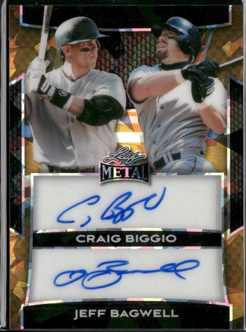 Craig Biggio / Jeff Bagwell [Super Prismatic Gold] #DA-7