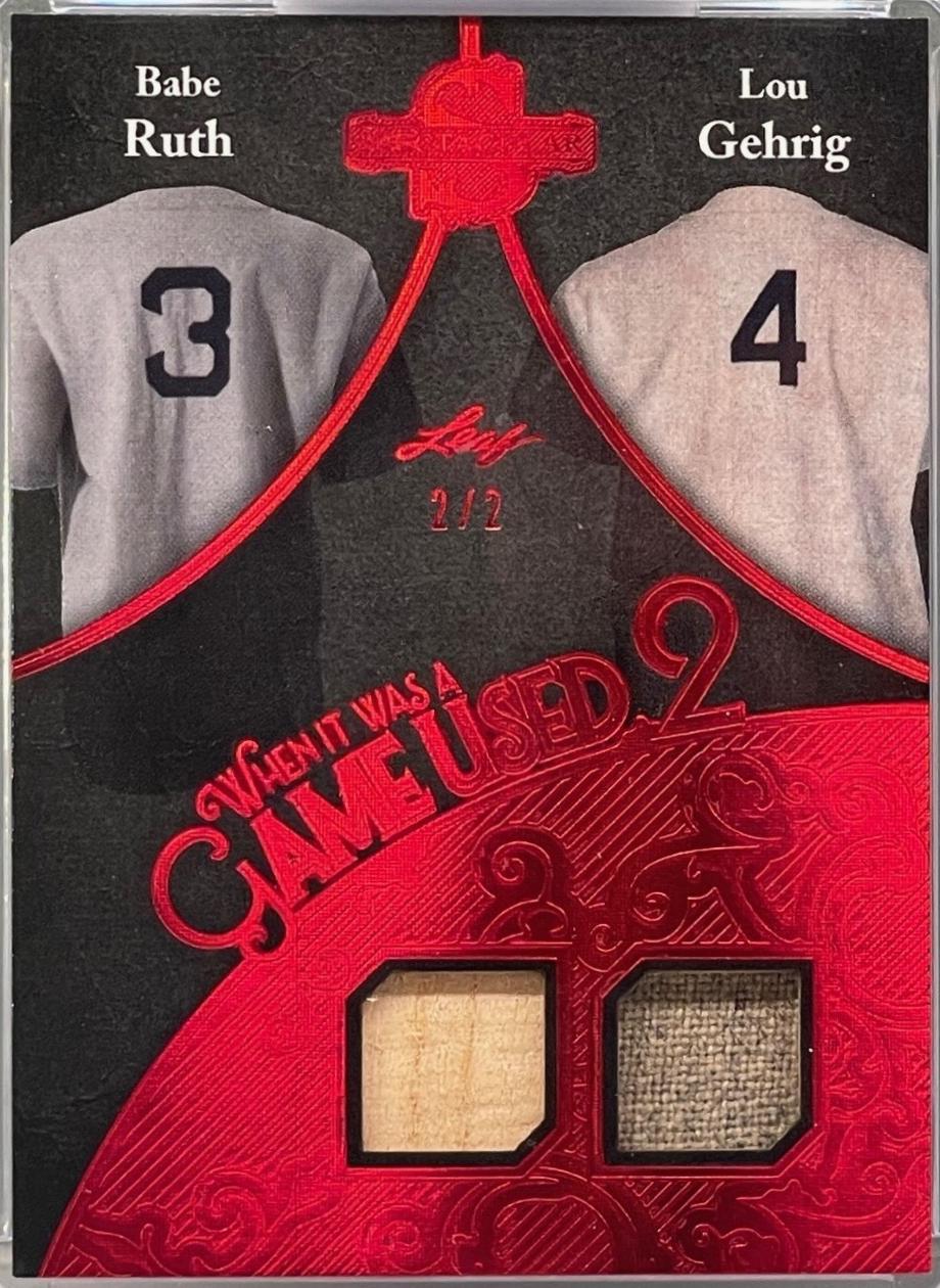 Babe Ruth / Lou Gehrig #WU2-2