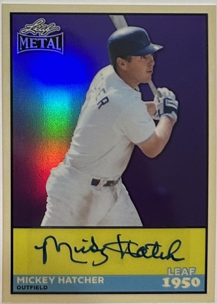 Mickey Hatcher [Prismatic Purple] #50A-MH1