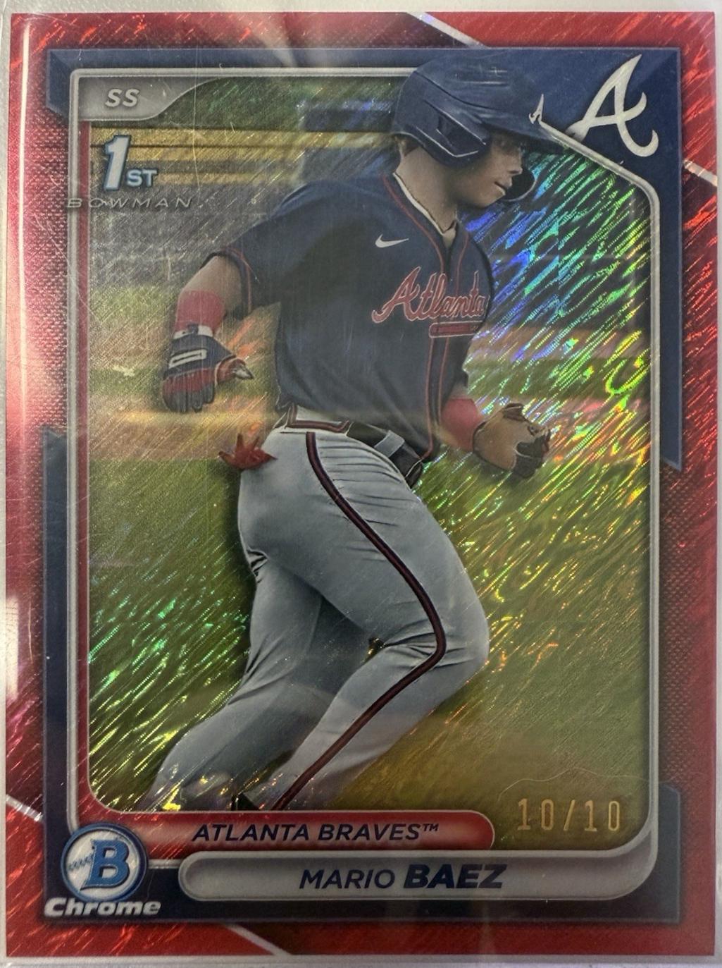 Mario Baez [Red Shimmer Refractor] #BCP-153