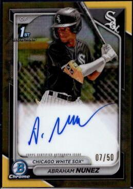 Abraham Nunez [Gold Refractor] #CPA-ANZ