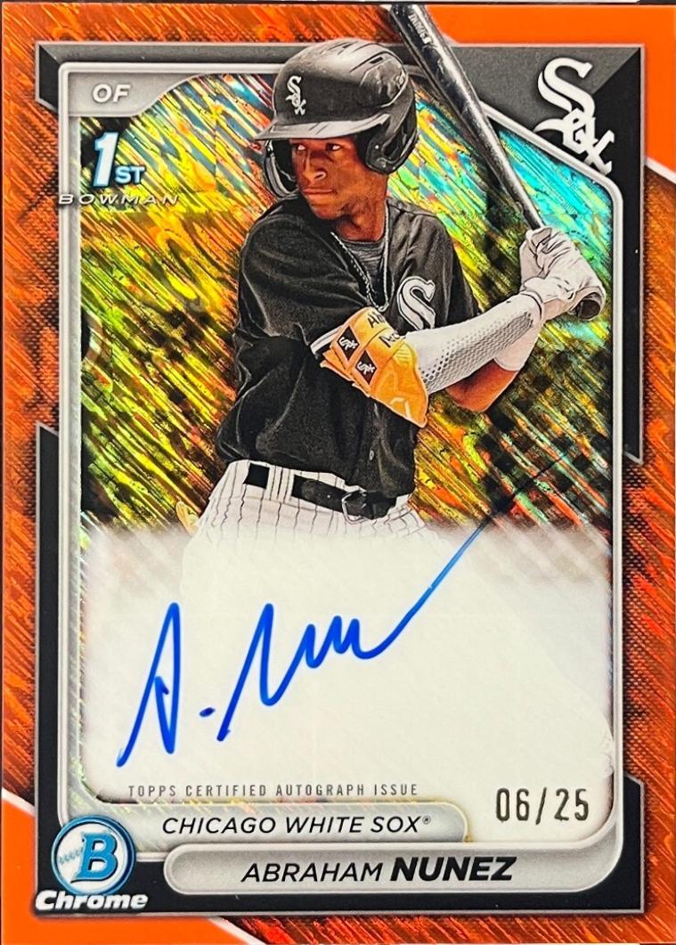 Abraham Nunez [Shimmer Orange Refractor] #CPA-ANZ