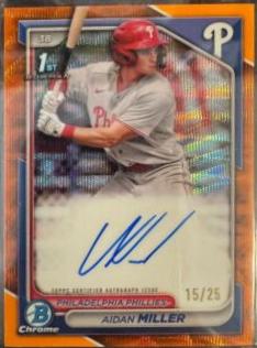 Aidan Miller [Orange Wave Refractor] #CPA-AMI