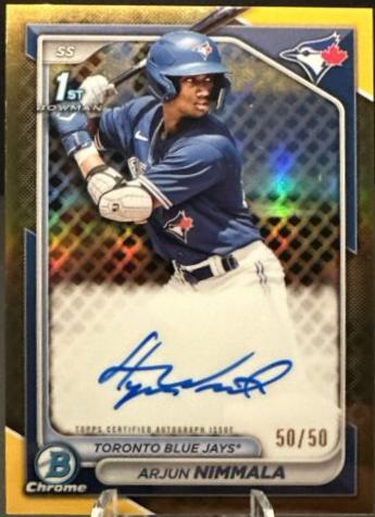 Arjun Nimmala [Gold Refractor] #CPA-AN