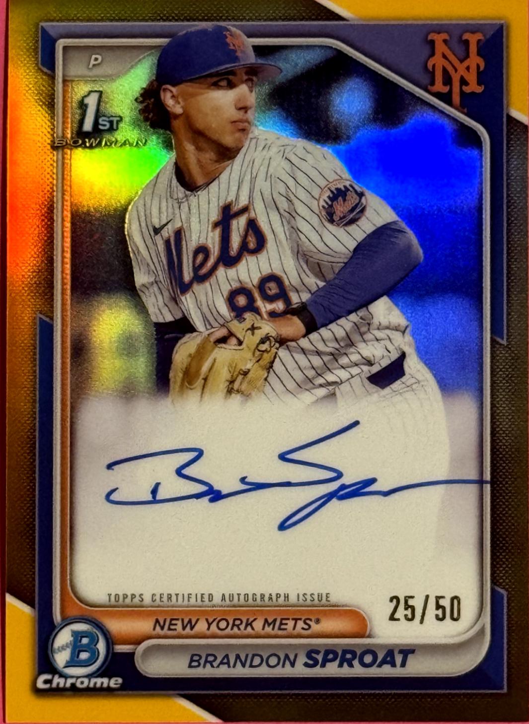 Brandon Sproat [Gold Refractor] #CPA-BS