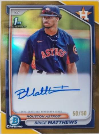Brice Matthews [Gold Refractor] #CPA-BM