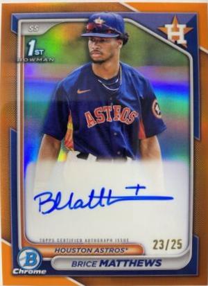 Brice Matthews [Orange Refractor] #CPA-BM