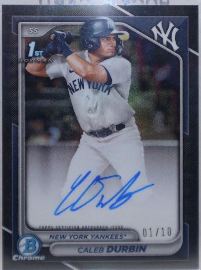 Caleb Durbin [Black Refractor] #CPA-CD